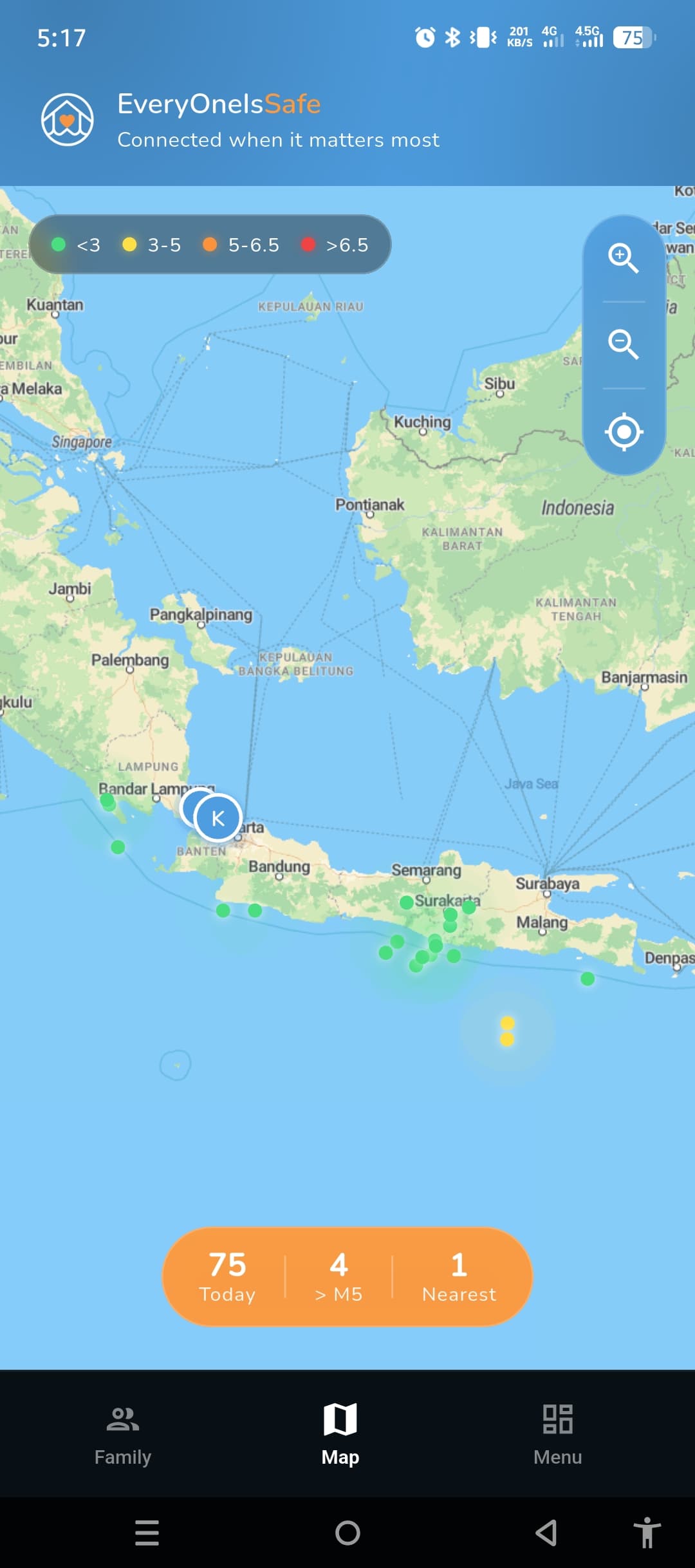 Earthquake Map